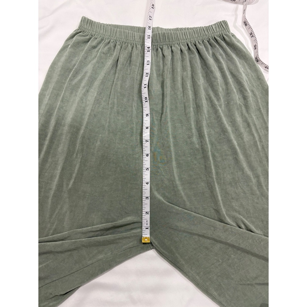 Bluefish Green Pull On Hand Printed Pants Artsy Art To Wear Size 0 Vintage - Picture 13 of 15